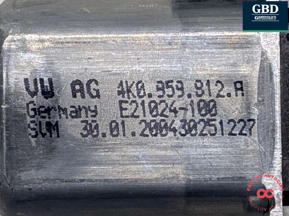 Ruteheis, kun motor, høyre foran til VW ID.3 2020-->>  (4K0 959 812 A|)