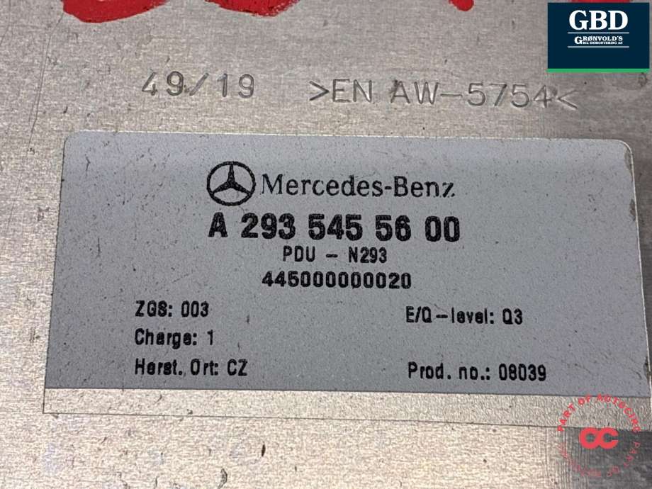 Koblingsboks elbil (HVJB) til Mercedes EQC 2019-->> (A 293 545 76 00|A 293 545 56 00|)