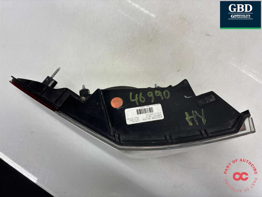 Baklykt høyre ytre til Tesla Model S 2013-2016 (Fase 1)  (6005921-00-B|6005921 | 6005921-00-C |6005921-00-D|6005921-00-E |6005921-00-F)