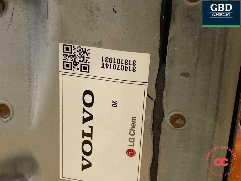 Batteripakke hybrid til Volvo V60/V60 CC 2013-2018 (Type I, Fase 2) (31419205|)