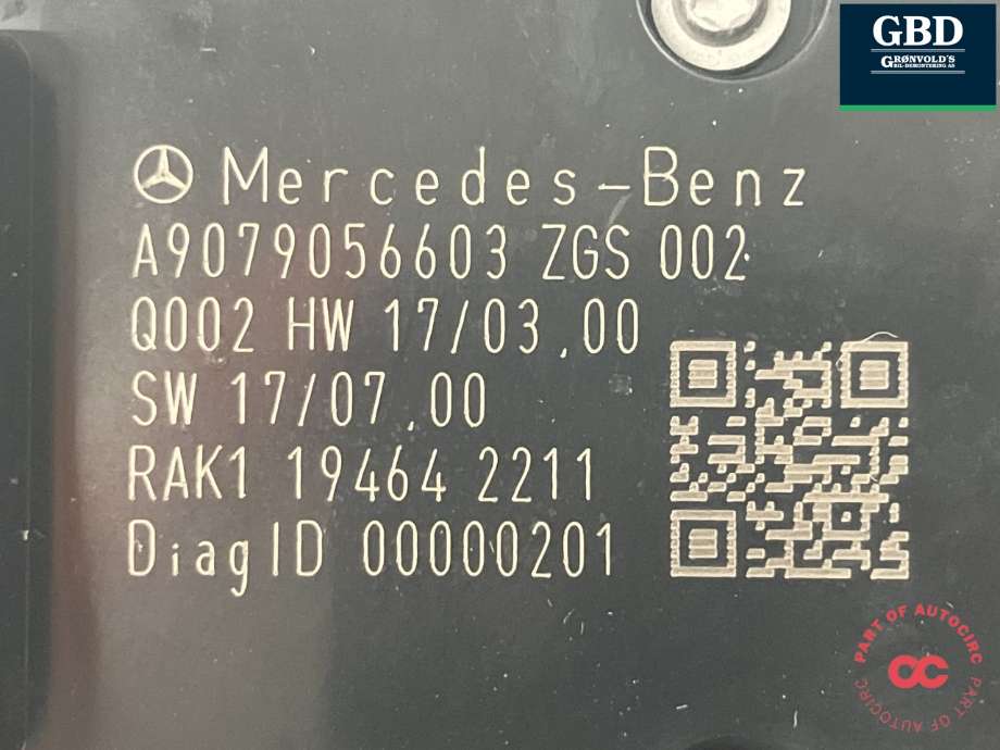 Bryter ruteheis førerdørspanel til Mercedes Sprinter 2018-->> (907/910) (907/910) (A 907 905 46 07 9051|A 907 905 66 03 9051|)