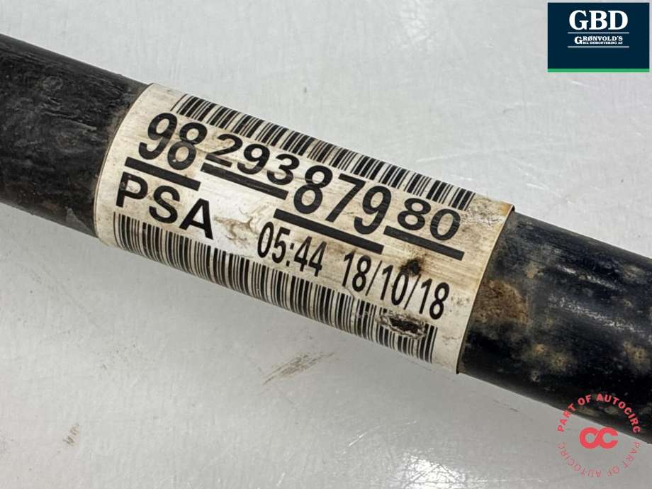 Drivaksel høyre foran, bensin/automat til Peugeot 2008 2013-2019 (Type I) (98 293 879 80|16 667 232 80|)