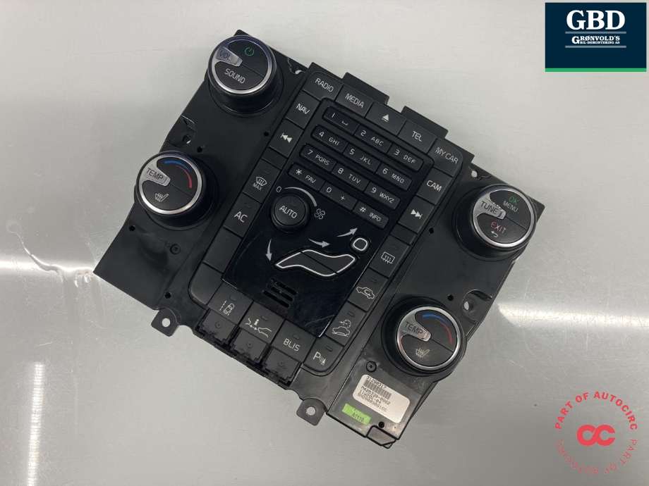 Varmeapparat betjening til Volvo XC60, 2008-2013 (Type I, Fase 1) (31398065)