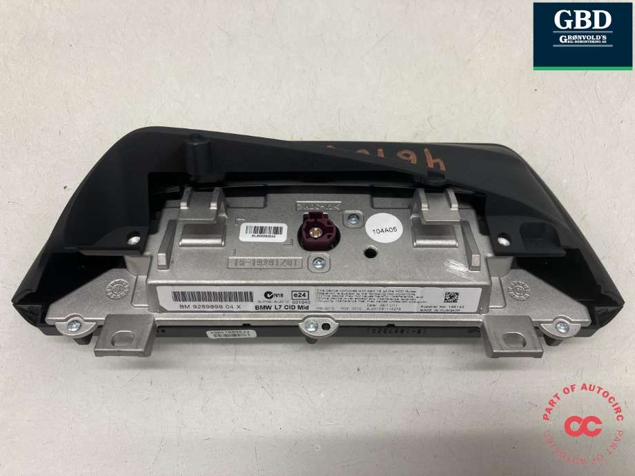 Bilstereo navigasjon skjerm til BMW 1-Serie 2004-2011 (E81/E82/E87/E88) (E81/E82/E87/E88) (65 50 9 292 243|)