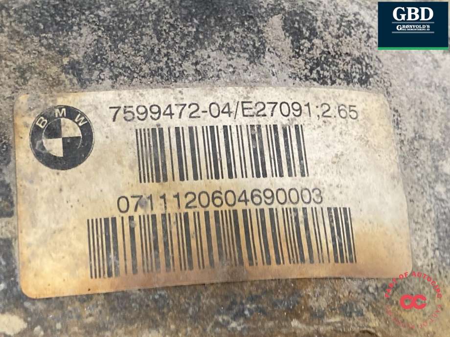 Kardang klokke bak til BMW 1-Serie 2004-2011 (E81/E82/E87/E88) (E81/E82/E87/E88) (33 10 7 599 472|)