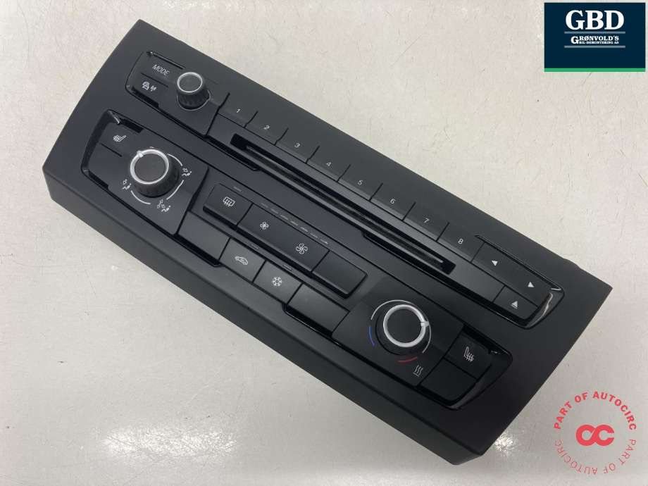Varmeapparat betjening til BMW 1-Serie, 2004-2011 (E81/E82/E87/E88) (E81/E82/E87/E88) (64 11 9 287 335)