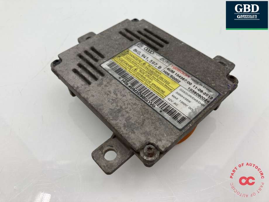 Styreenhet xenon/ballast til VW Tiguan 2011-2016 (Type I, Fase 2)  (8K0 941 597 E|)