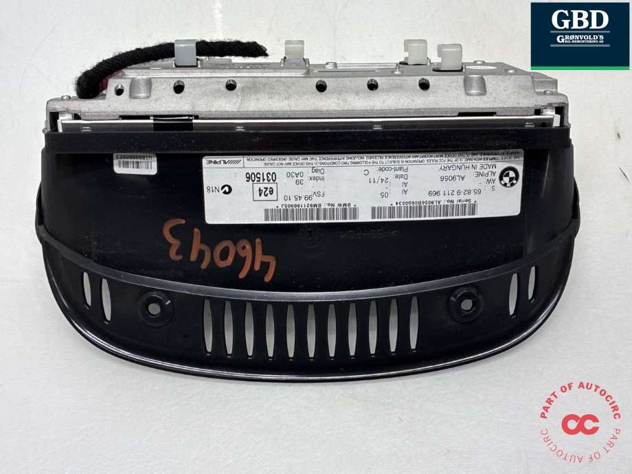 Bilstereo navigasjon skjerm til BMW 3-Serie 2005-2011 (E90/E91/E92/E93) (E90/E91/E92/E93) (65 82 9 224 346|)