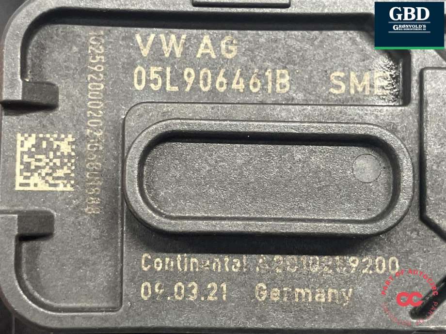 Luftmengde/luftmassemåler til VW Tiguan 2020-->> (Type II, Fase 2)  (05L 906 461 B|)