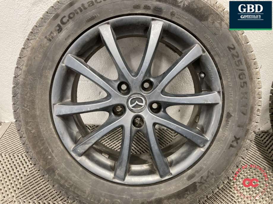 Hjulsett aluminium vinter til Mazda CX-5 2012-2017 (Type I)  (CONTINENTAL PIGGFRI|VIKING CONTACT 7|225/65R17 PROD 23|7JX17  ET 50)