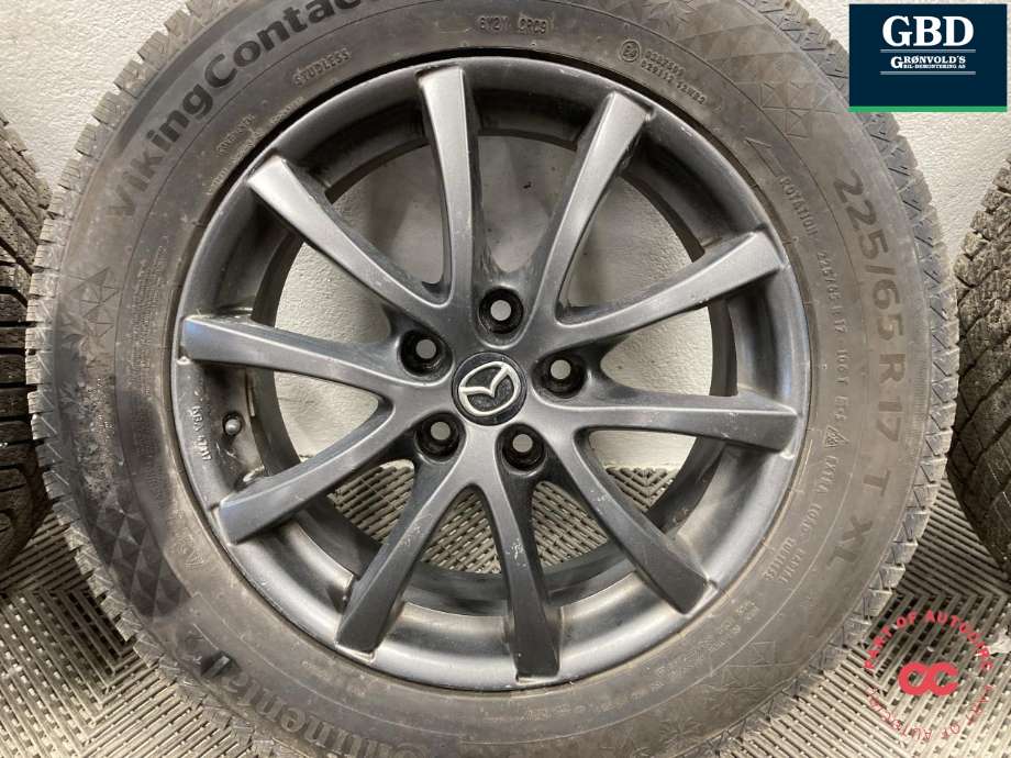 Hjulsett aluminium vinter til Mazda CX-5 2012-2017 (Type I)  (CONTINENTAL PIGGFRI|VIKING CONTACT 7|225/65R17 PROD 23|7JX17  ET 50)