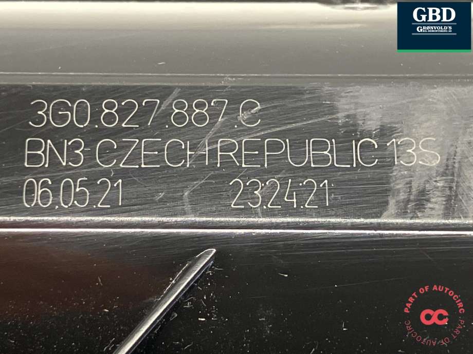 Baklukeåpner motor til VW Tiguan 2020-->> (Type II, Fase 2) (3G0 827 887 C|)