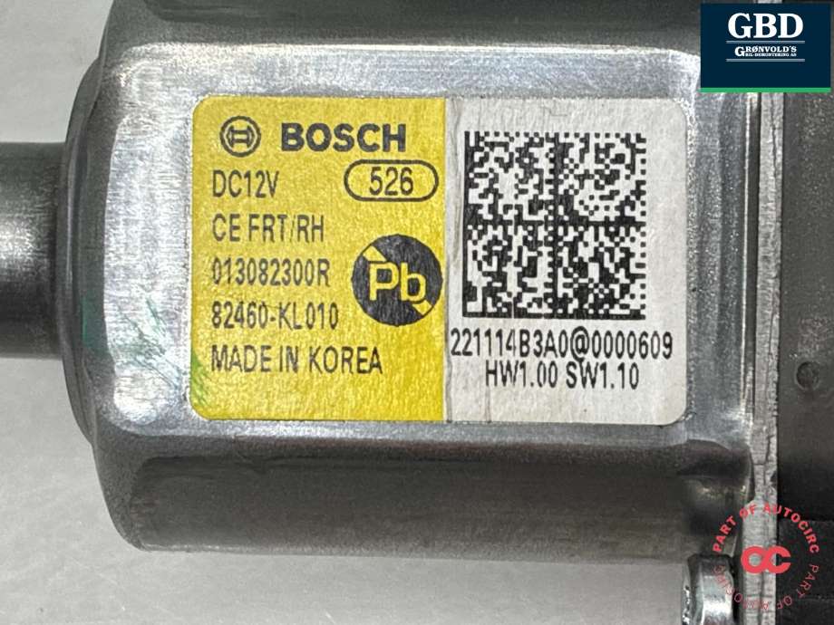 Ruteheis, kun motor, høyre foran til Hyundai Ioniq 6 2023-->> (82460KL 010|)