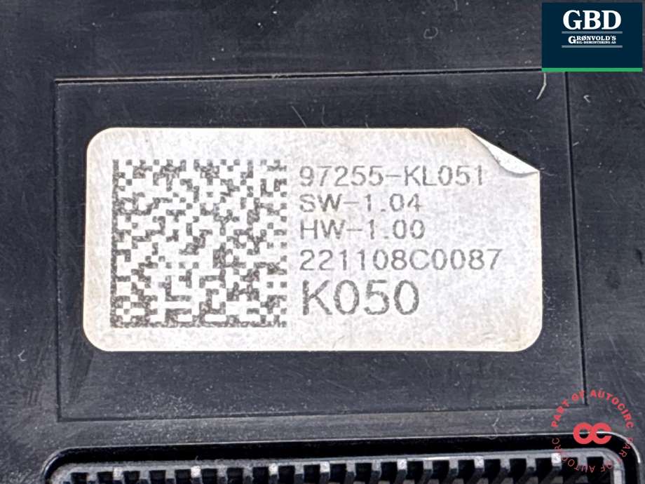 Styreenhet klima/aircondition til Hyundai Ioniq 6 2023-->> (97255KL 051|)