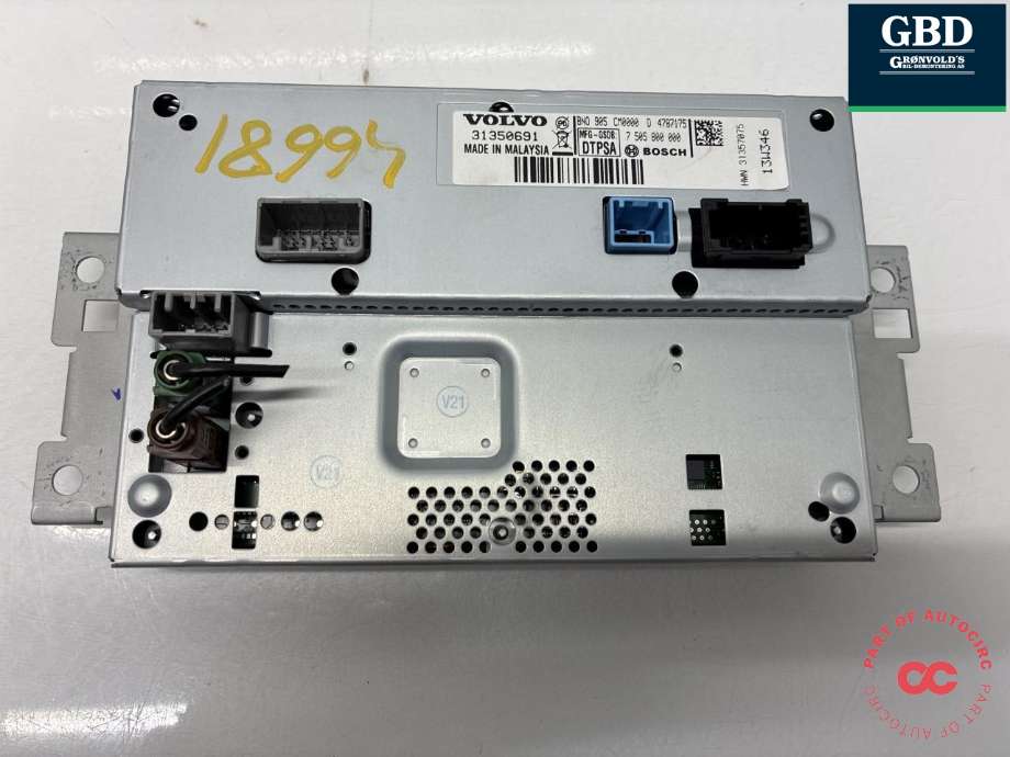 Bilstereo navigasjon skjerm til Volvo XC60 2008-2013 (Type I, Fase 1)  (36050609|31350691|)