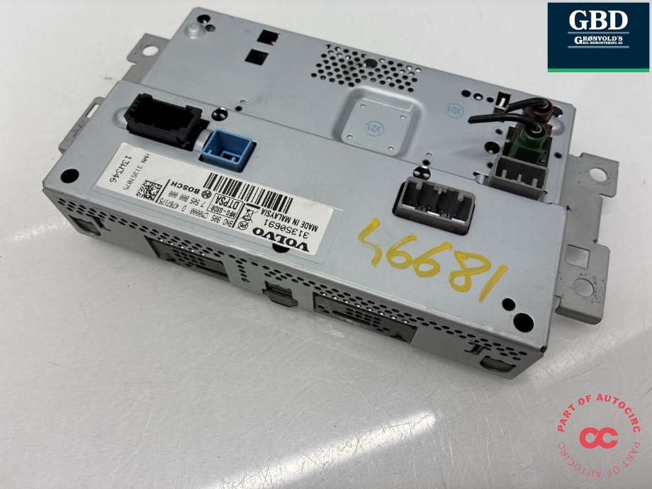 Bilstereo navigasjon skjerm til Volvo XC60 2008-2013 (Type I, Fase 1)  (36050609|31350691|)