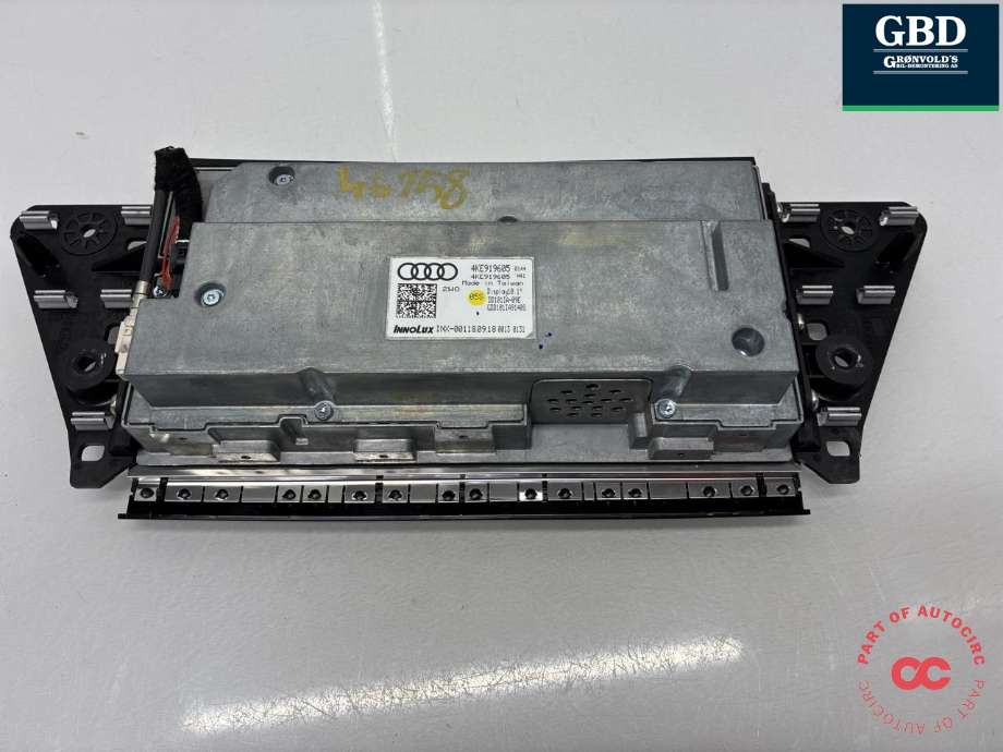 Bilstereo navigasjon skjerm til Audi e-tron 2018-->> (4KE 919 605 C|4KE919605|)