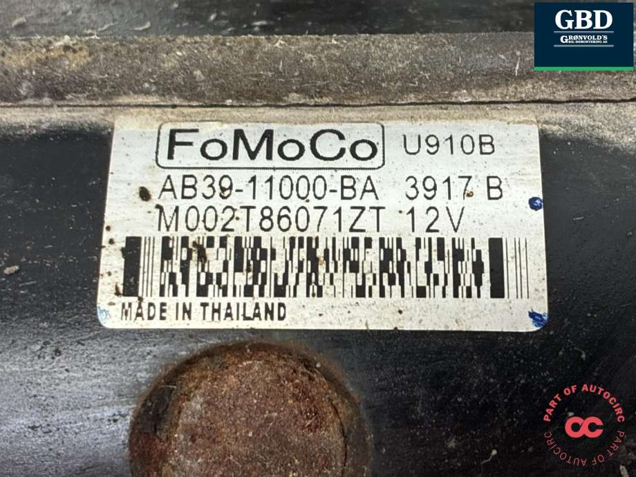 Starter diesel til Ford Ranger / Ranger Raptor 2015-2022  (2792338|1720327|AB39-11000-BA)