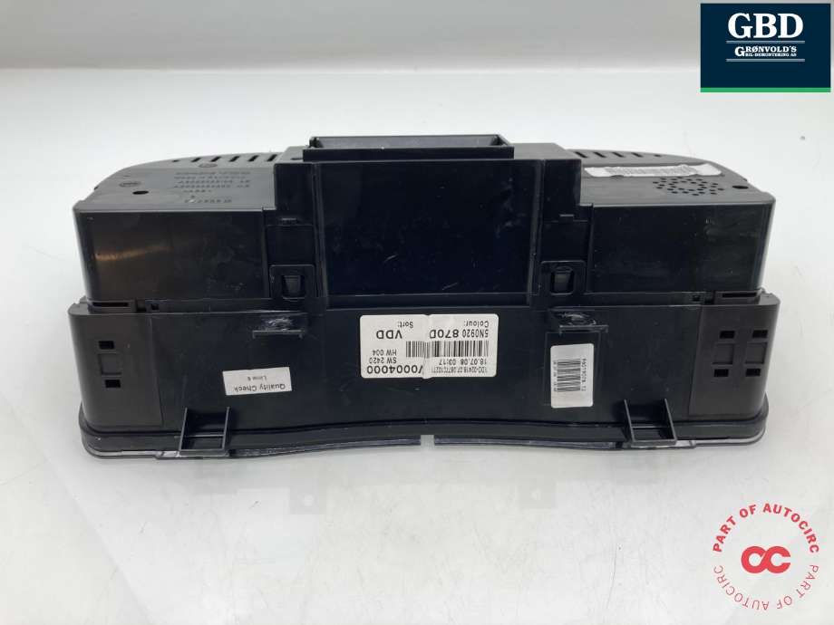 Instrumentpanel til VW Tiguan 2007-2011 (Type I, Fase 1) (5N0 920 870 DX|5N0 920 870 DX Z02|5N0 920 870 D Z02)