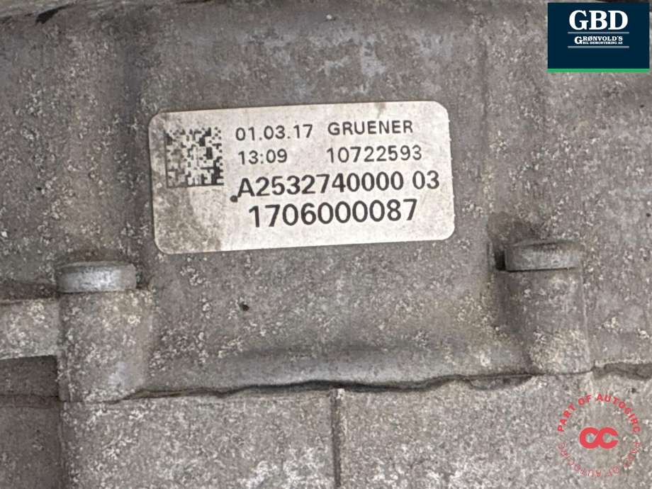 Girkasse automat til Mercedes GLC 2015-2022 (X253) (X253) (A 205 270 13 02|A 205 270 13 02 80|A 253 274 00 00)