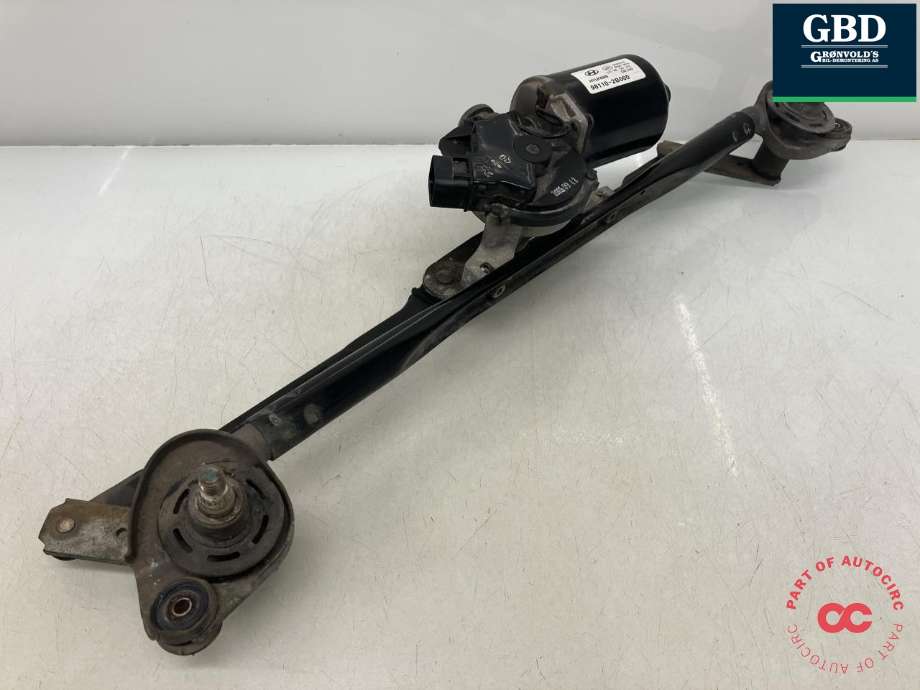 Viskermotor frontrute komplett m/overføring til Hyundai Santa Fe 2006-2009 (Type II, Fase 1) (98120 2B000|98110 2B000|)