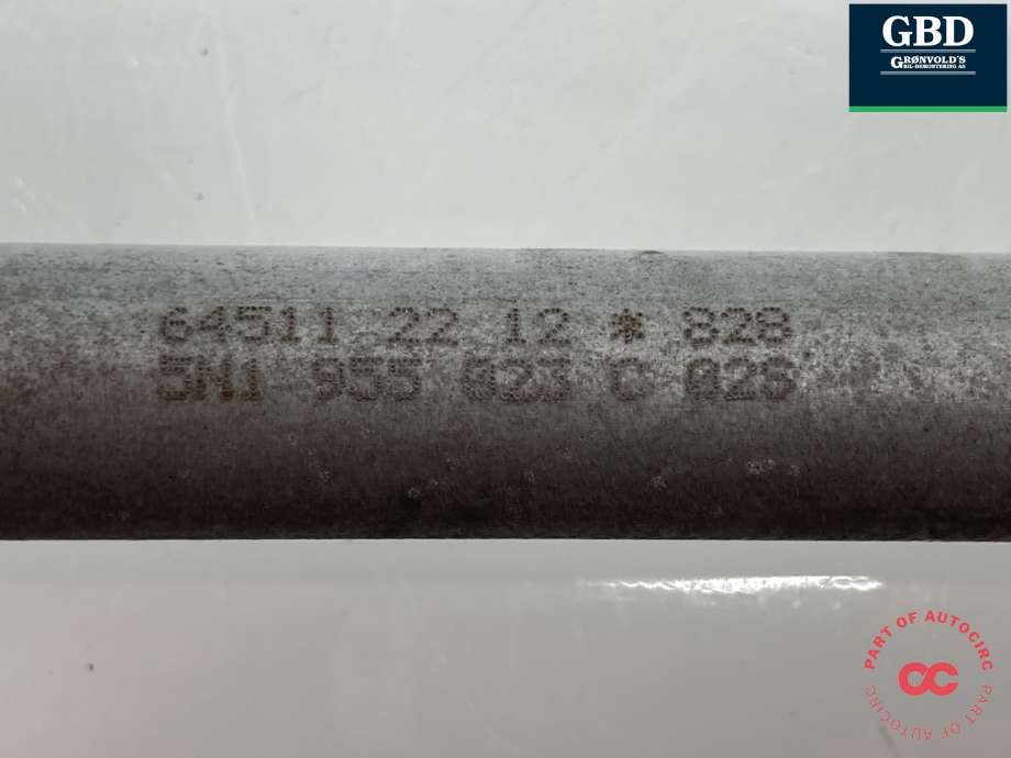 Viskermotor frontrute komplett m/overføring til VW Tiguan 2011-2016 (Type I, Fase 2)  (5N1 955 023 F|5N1 955 023 D|)