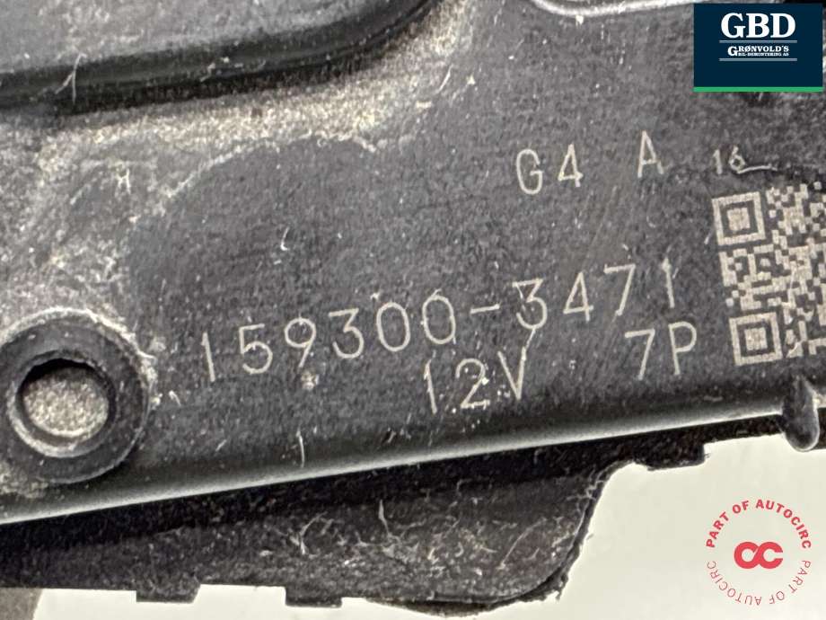Viskermotor frontrute komplett m/overføring til Mitsubishi Outlander 2012-2015 (Type III, Fase 1) (8250A609|8251A065|)