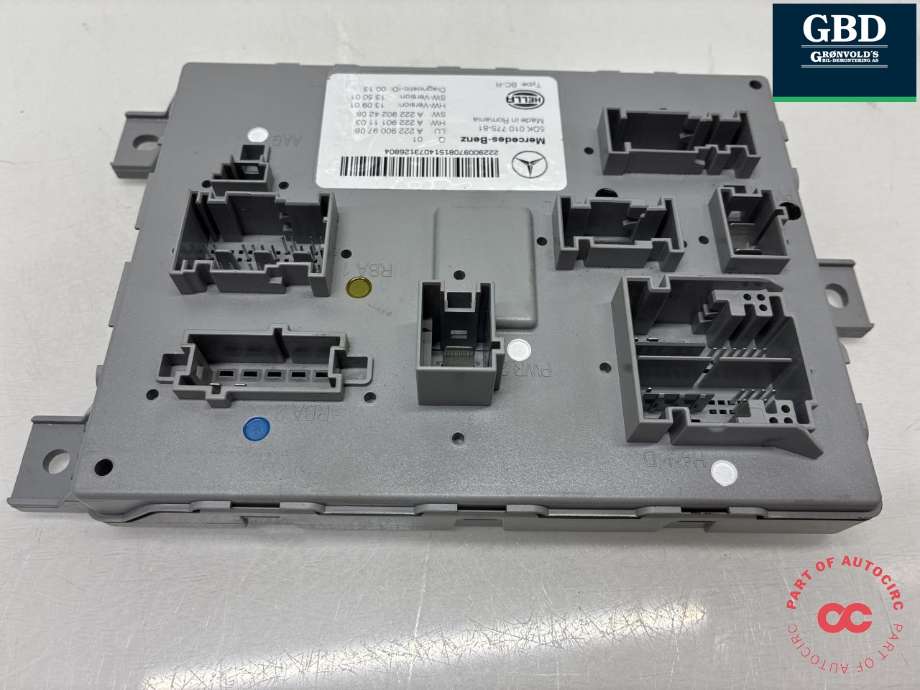 Styreenhet (SAM - Signal Acquisition Module) til Mercedes C-Klasse 2014-2018 (Fase 1) (W205) (W205) (A 222 900 59 14|A 222 900 97 08|5DK 010 775-81)