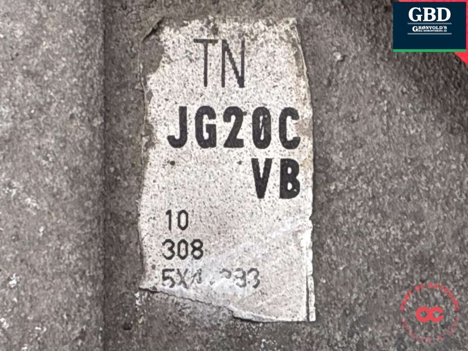 Girkasse manuell 6-trinn til Nissan Qashqai 2010-2014 (Type I, Fase 2) (32010JG20C|TN JG20CVB|)