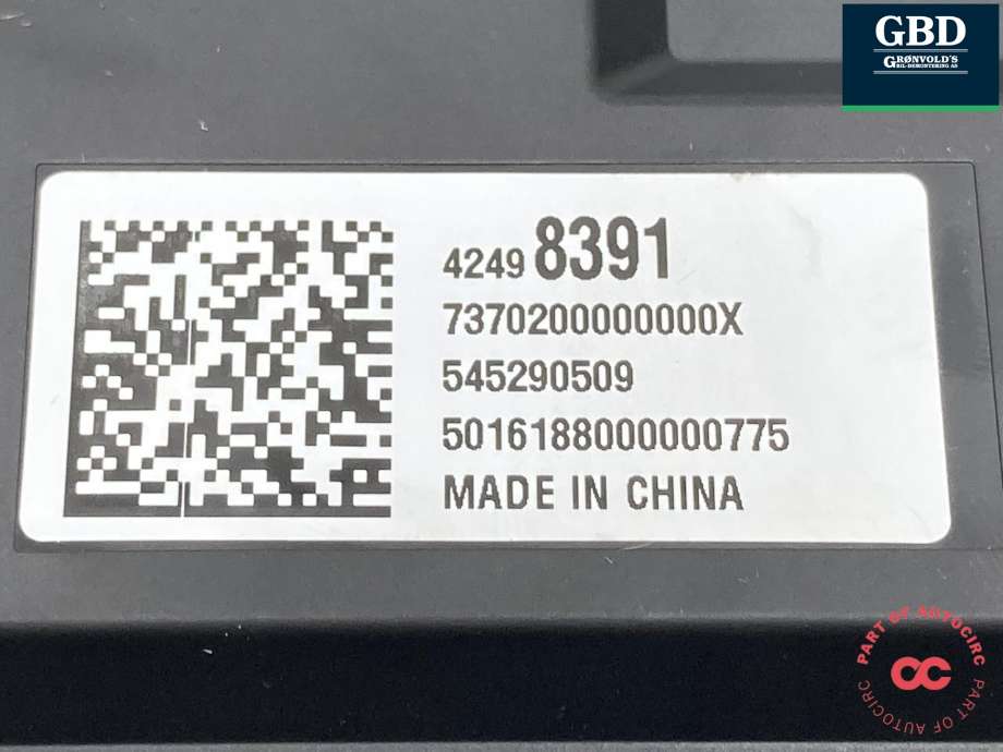 Bilstereo navigasjon skjerm til Opel Mokka X 2016-2019 (Type I, Fase 2)  (42688394|42339701 . 42498391 .42688394|42670750 . 42688394)