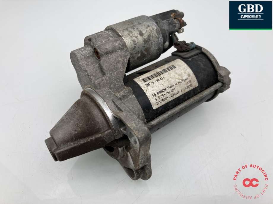Starter til Opel Mokka X, 2016-2019 (Type I, Fase 2) (25196021)