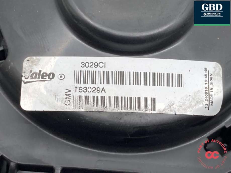 Varmeapparat motor til Opel Mokka X 2016-2019 (Type I, Fase 2)  (NO PART ID|)