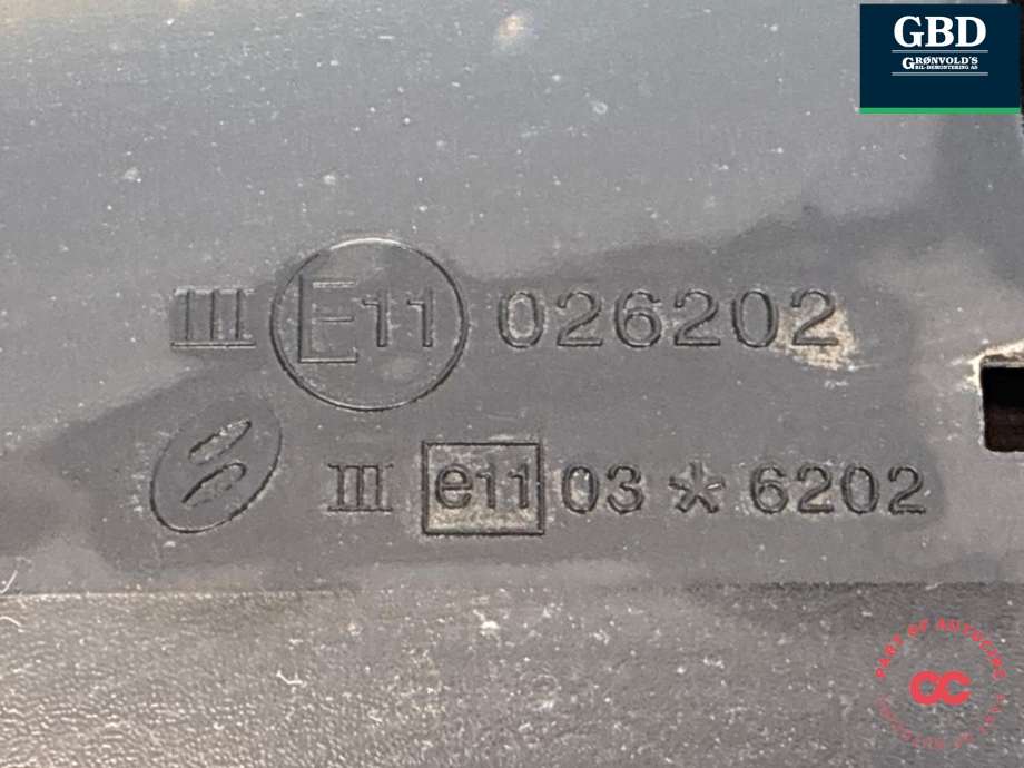 Speil høyre til Nissan Qashqai 2010-2014 (Type I, Fase 2)  (96301BR74A|E11 026202|)