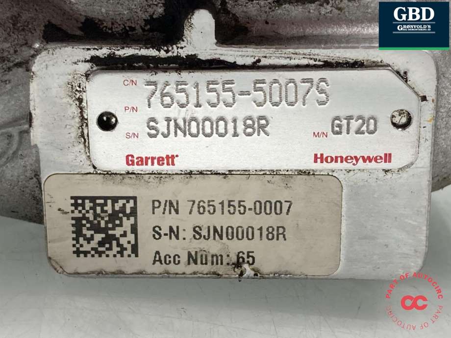 Turbo til Mercedes ML 2005-2011 (W164) (W164) (GARRET HONEYWELL|A 642 090 20 80|A 642 090 07 80 | A 642 090 47 80|A 642 090 59 80 | 765155-5007S | 765155-0007)