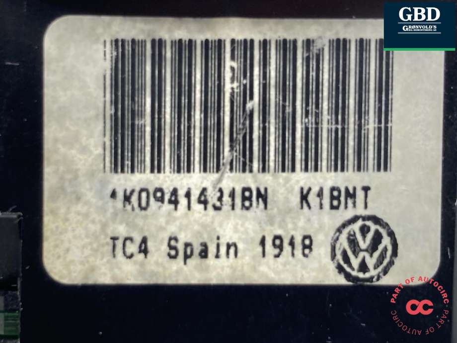 Bryter lys til VW Tiguan 2007-2011 (Type I, Fase 1) (1K0 941 431 BN|1K0 941 431 BN REH|3C8 941 431 N XSH)