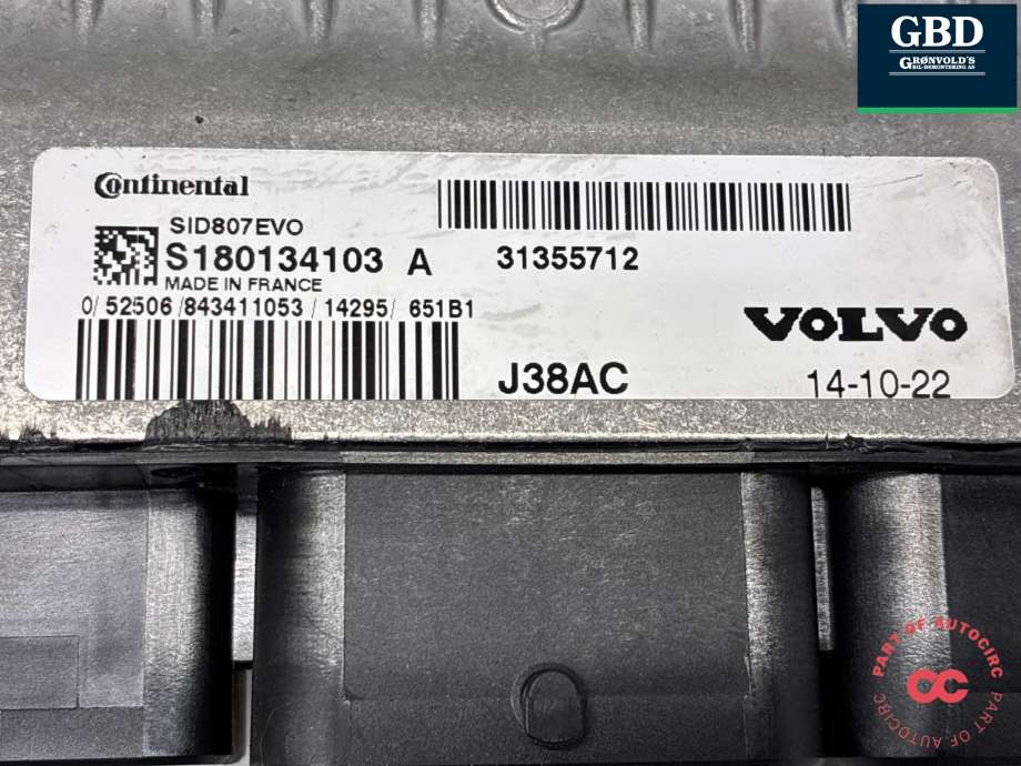 Styreenhet motor til Volvo V60/V60 CC 2013-2018 (Type I, Fase 2)  (36000608|S180134103|)