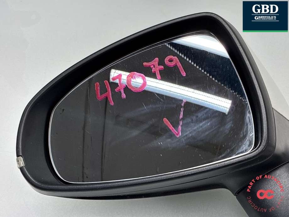 Speil venstre til Audi A1 2010-2014 (Type I, Fase 1)  (8X1 857 409 K|8X1 857 409 K  9B9|8X1 857 409 R  9B9)