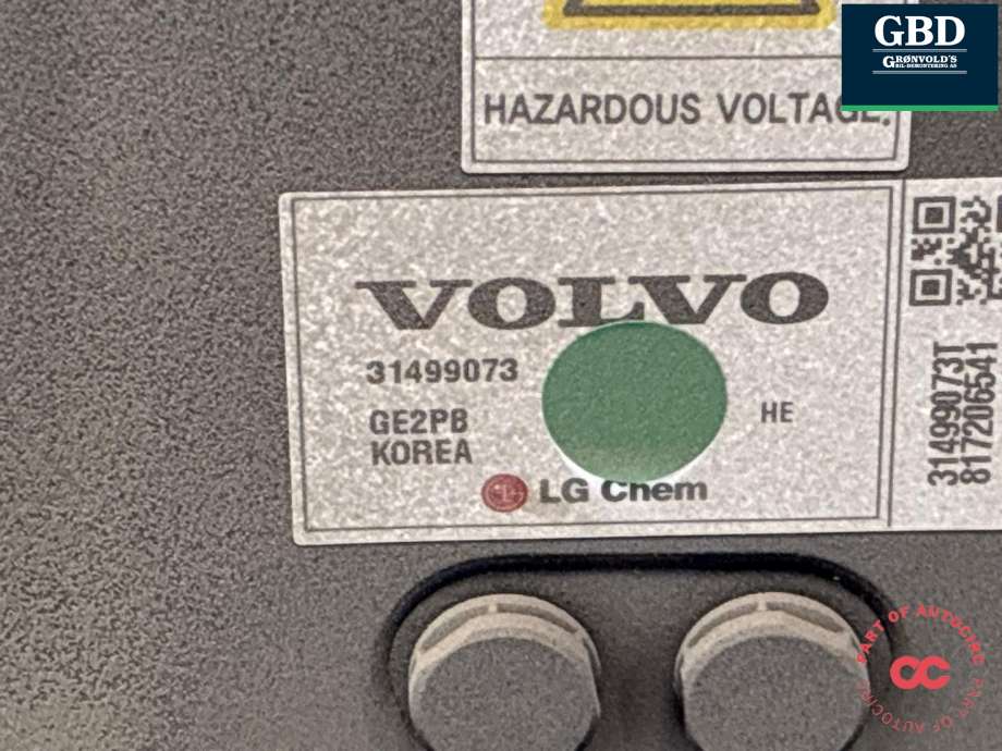 Batteripakke hybrid til Volvo V90 / V90 CC / S90 2016-->>  (36010547|)