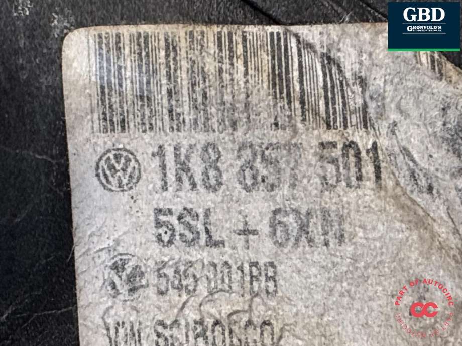 Speil venstre til VW Scirocco 2008-2013 (1K8 857 507 P|1K8 857 507 P 9B9|1K8 857501)