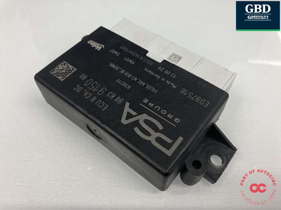 Styreenhet parkering til Peugeot e-3008 2023-->> (VALEO|16 945 743 80|98 63 9150 80|)