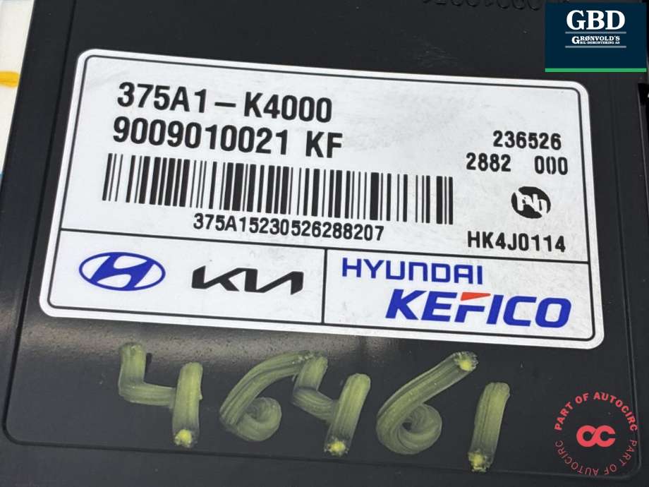 Styreenhet batteri elbil (BMS - Battery Management System) til Hyundai Kona 2017-2021 (Type I, Fase 1) (375A1K4 000|375A1-K4000|)