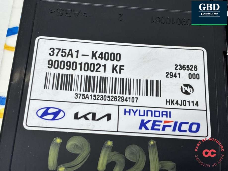 Styreenhet batteri elbil (BMS - Battery Management System) til Hyundai Kona 2017-2021 (Type I, Fase 1)  (375A1K4 000|375A1-K4000|)