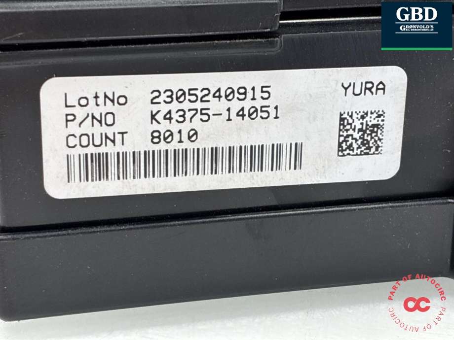 Styreenhet batteri til Hyundai Kona 2017-2021 (Type I, Fase 1)  (|K4375-14051)