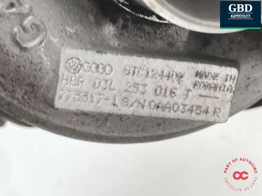 Turbo til Audi A3 2009-2012 (Type II, Fase 2) (GARRETT|03L 253 016 T|03L 253 016 TX|)