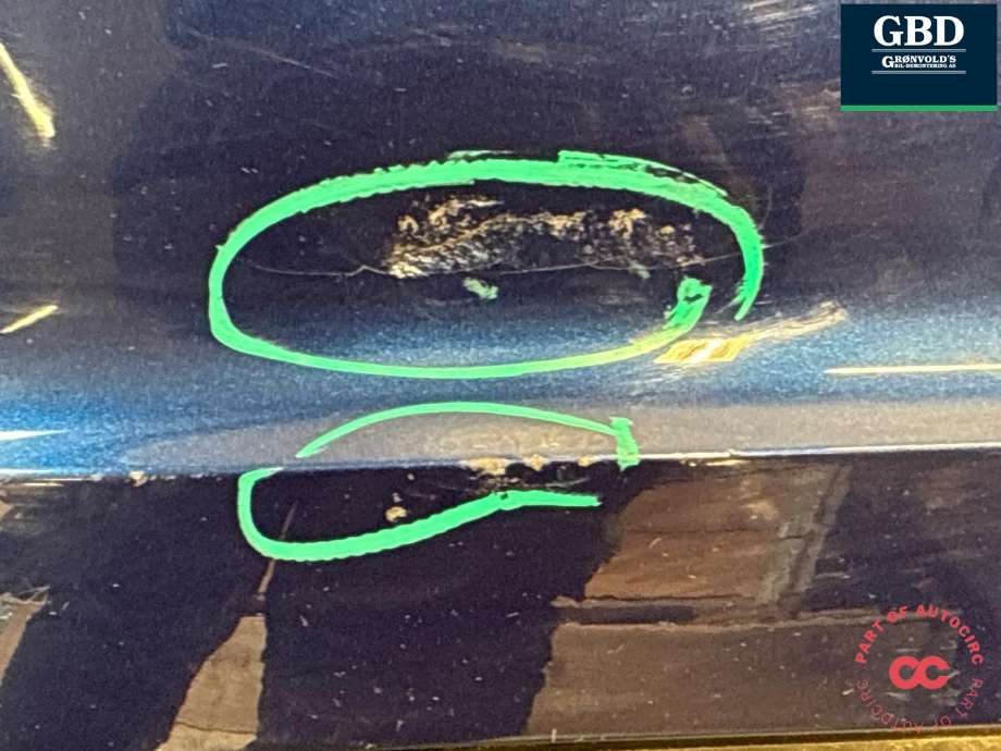 Støtfanger bak til Audi A3 2009-2012 (Type II, Fase 2)  (8P4 807 303 G|8P4 807 303 G  GRU|)