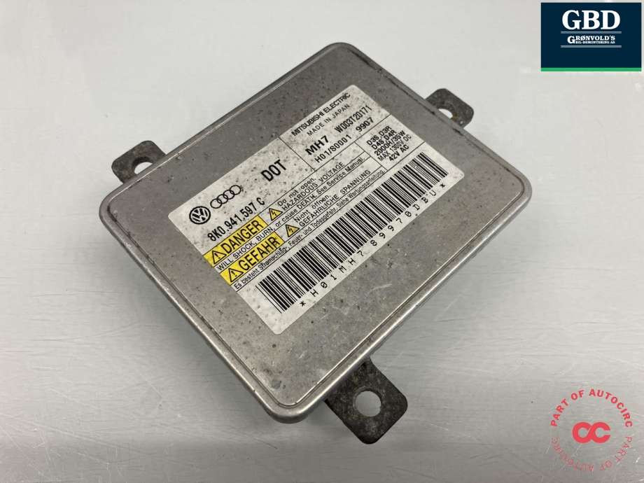 Styreenhet xenon/ballast til Audi Q5 2008-2012 (Type I, Fase 1)  (MITSUBISHI|8K0 941 597 E|8K0 941 597 C|W003T20171)