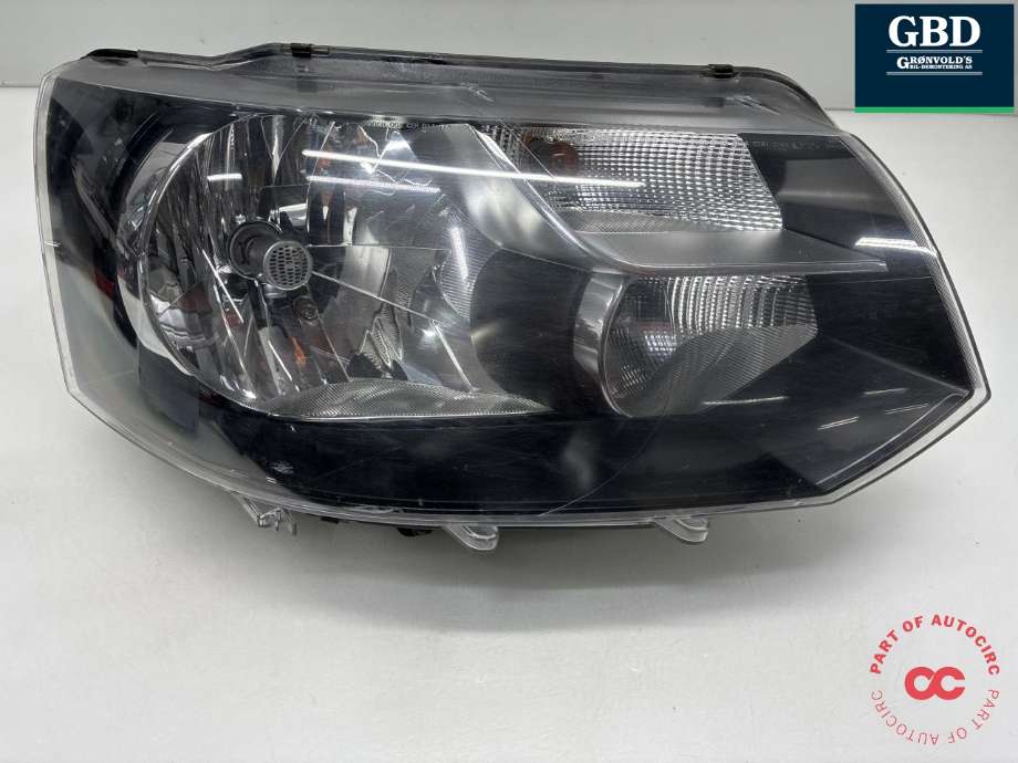 Frontlykt høyre halogen til VW Transporter / Caravelle, 2009-2015 (Fase 2) (T5) (T5) (7E1 941 016 T)
