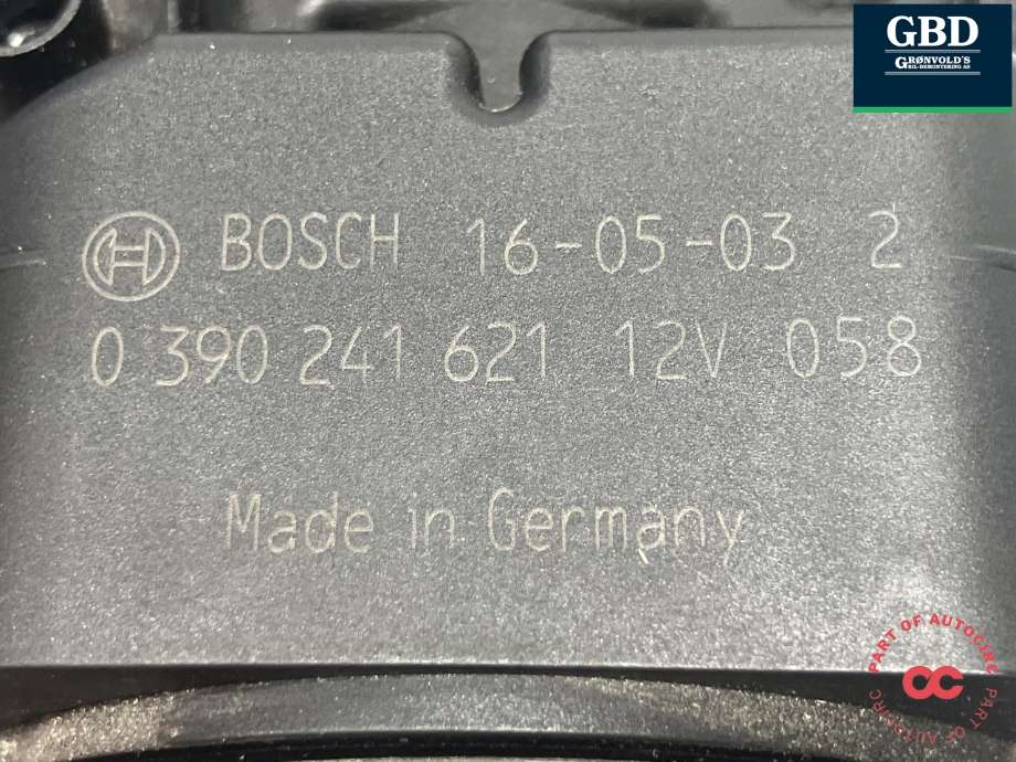 Viskermotor frontrute komplett m/overføring til Peugeot Partner 2015-2019 (Type II, Fase 2) (BOSCH|6405 LK|96 828 614 80|3 397 020 954)