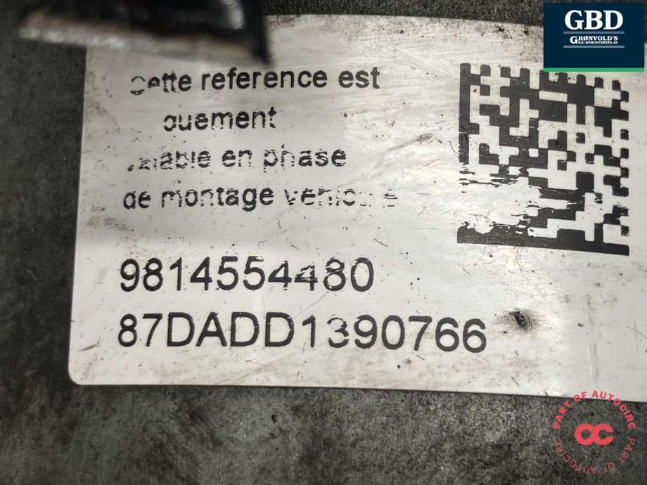 ABS sentral til Peugeot Partner 2015-2019 (Type II, Fase 2) (4541 JE|16 165 166 80|98 14 554 480)