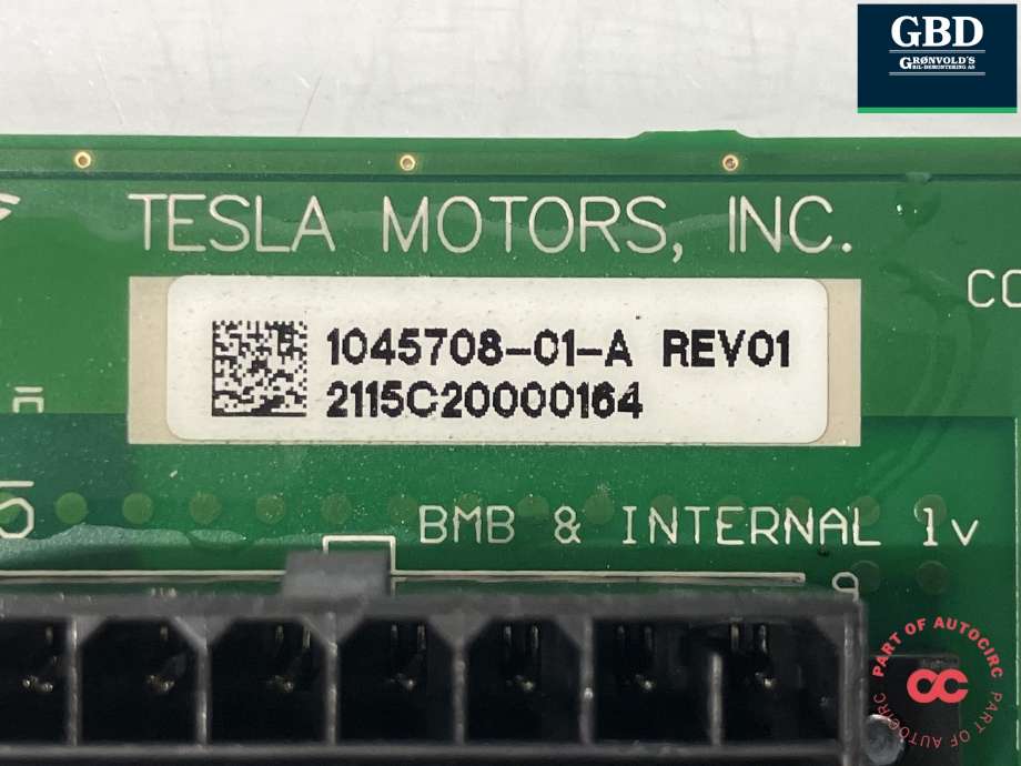 Styreenhet batteri elbil (BMS - Battery Management System) til Tesla Model S 2013-2016 (Fase 1) (|1045708-01-A)